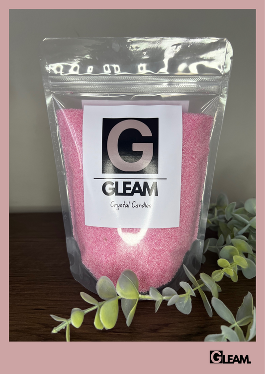 1000ml | Panther Pink | Crystal Candle + Wicks | Unscented